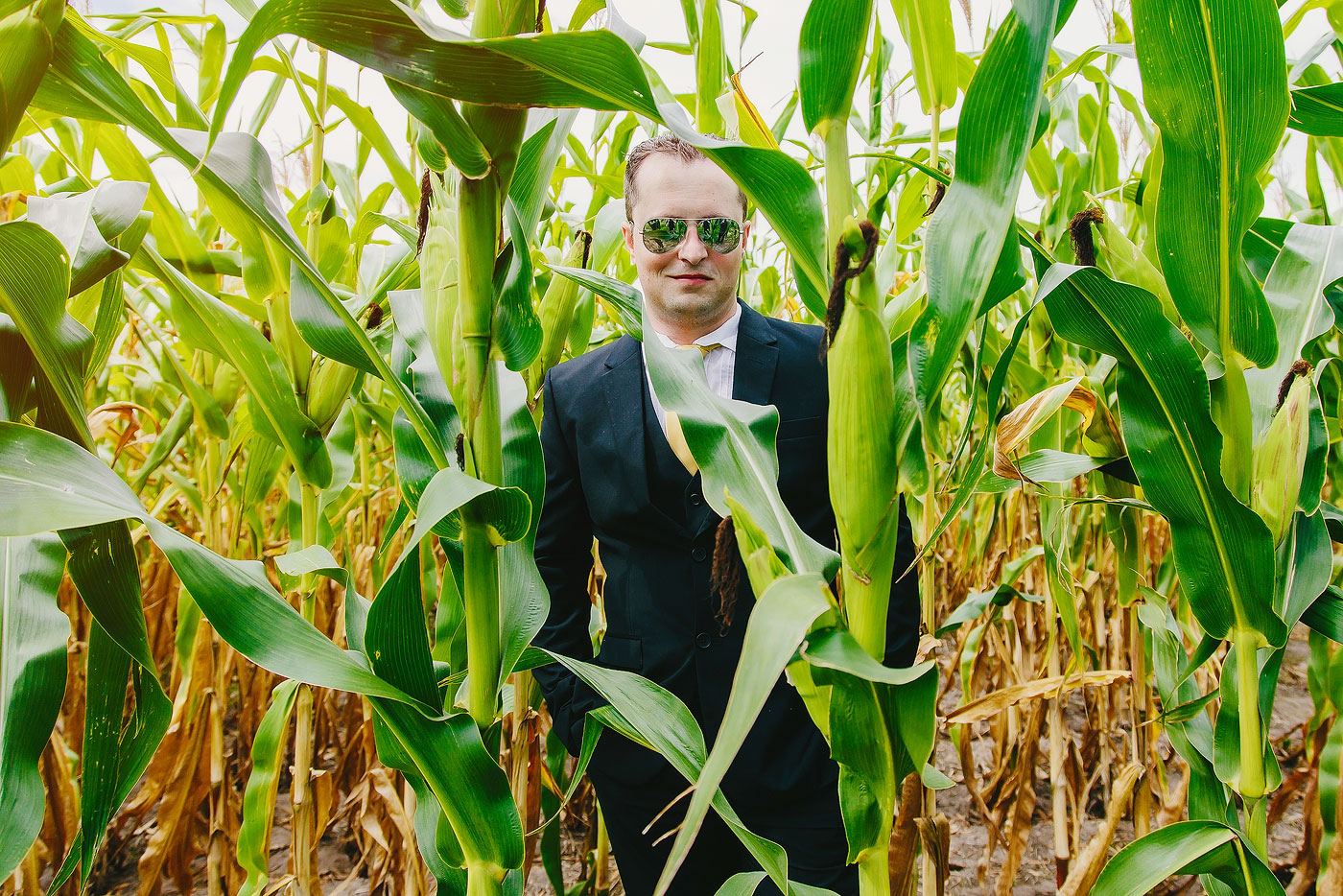 Creative Groom Portrait