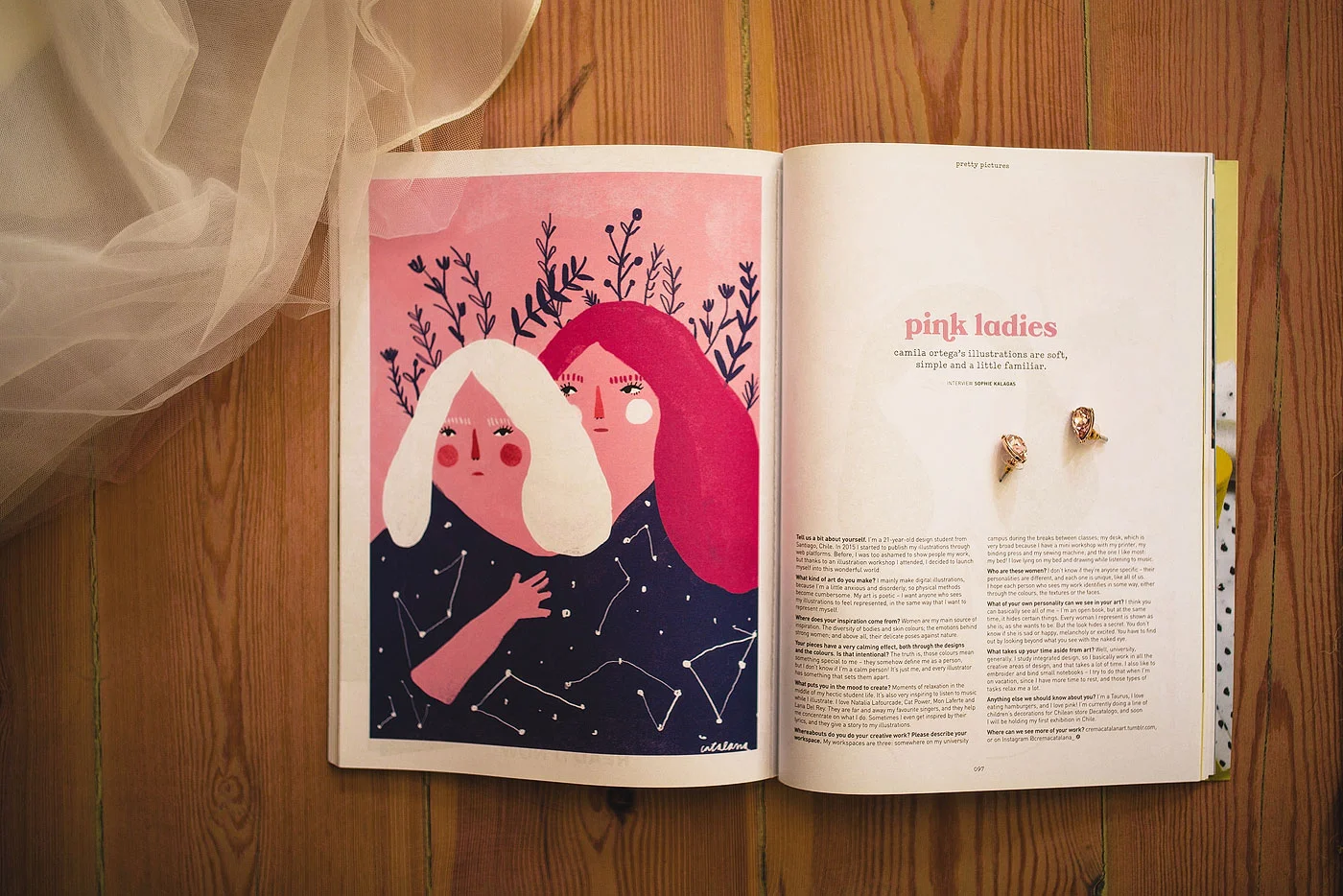 Wedding Magazine & Earrings