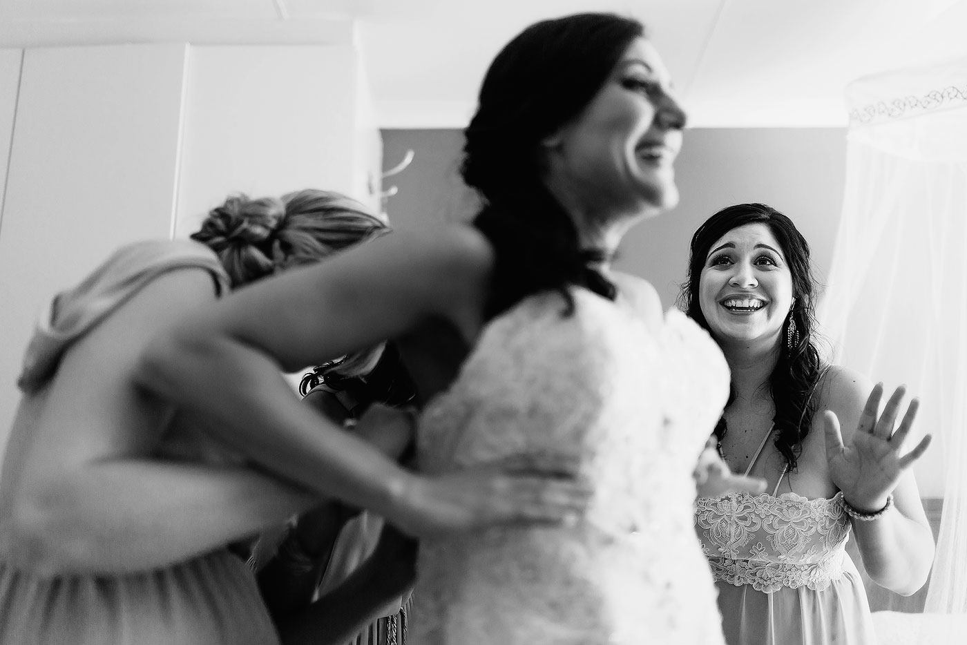 Bride Jokes and Laughter in the Dressing Room