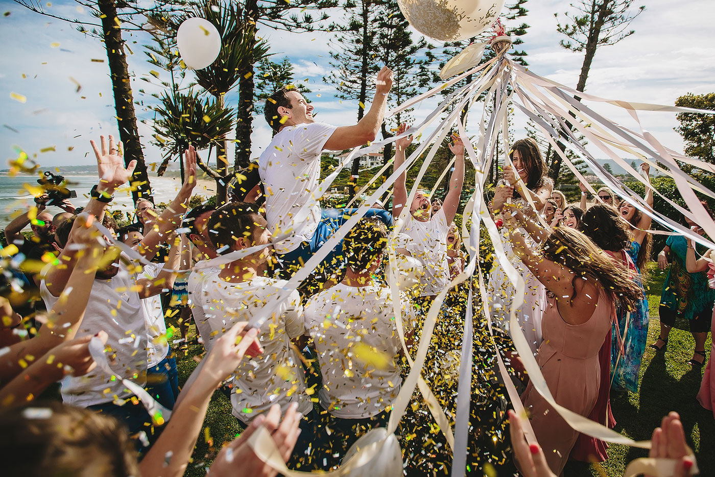 The Hora Balloon at a South African Jewish Wedding