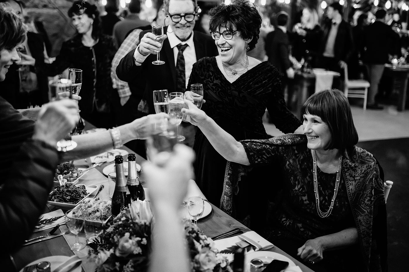 Wedding Toast with mother of the bride