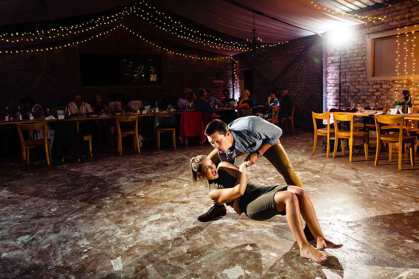 Traditional Langarm Sokkie dancing at Afrikaans Wedding