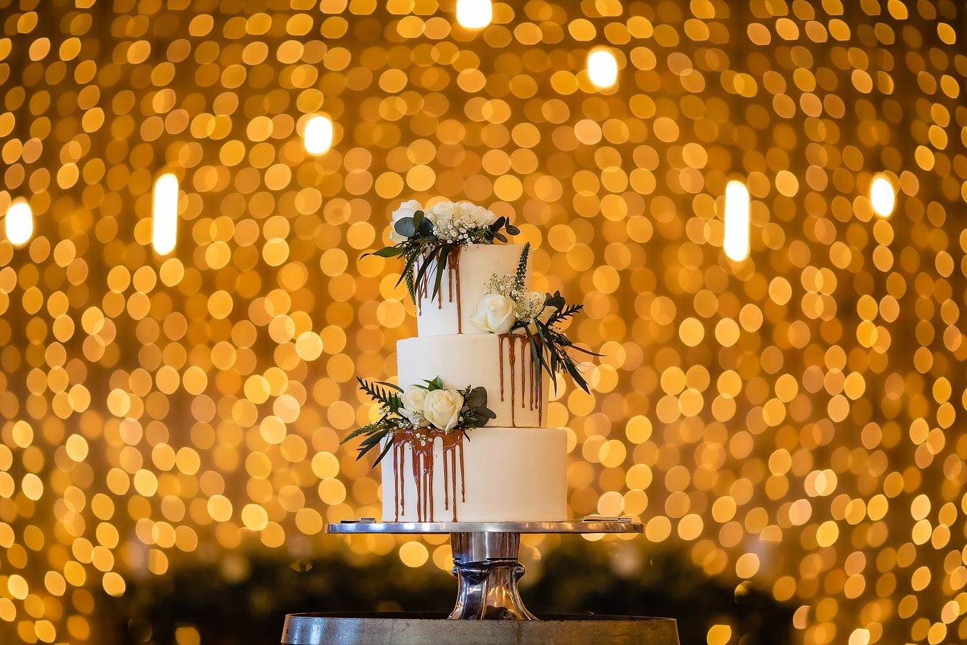 Elegant Wedding Cake with flowers in South Africa