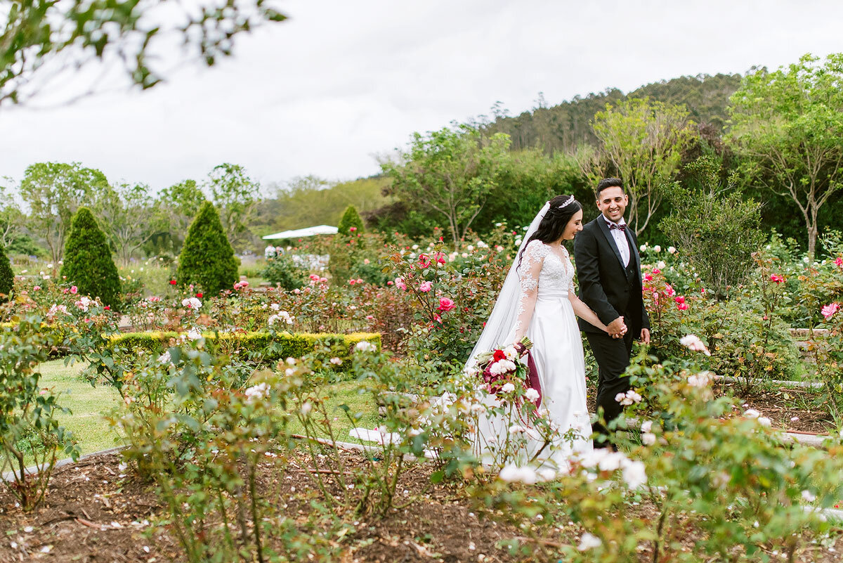 Elegant Wedding Venue with Rose Garden in the Garden Route of South Africa.