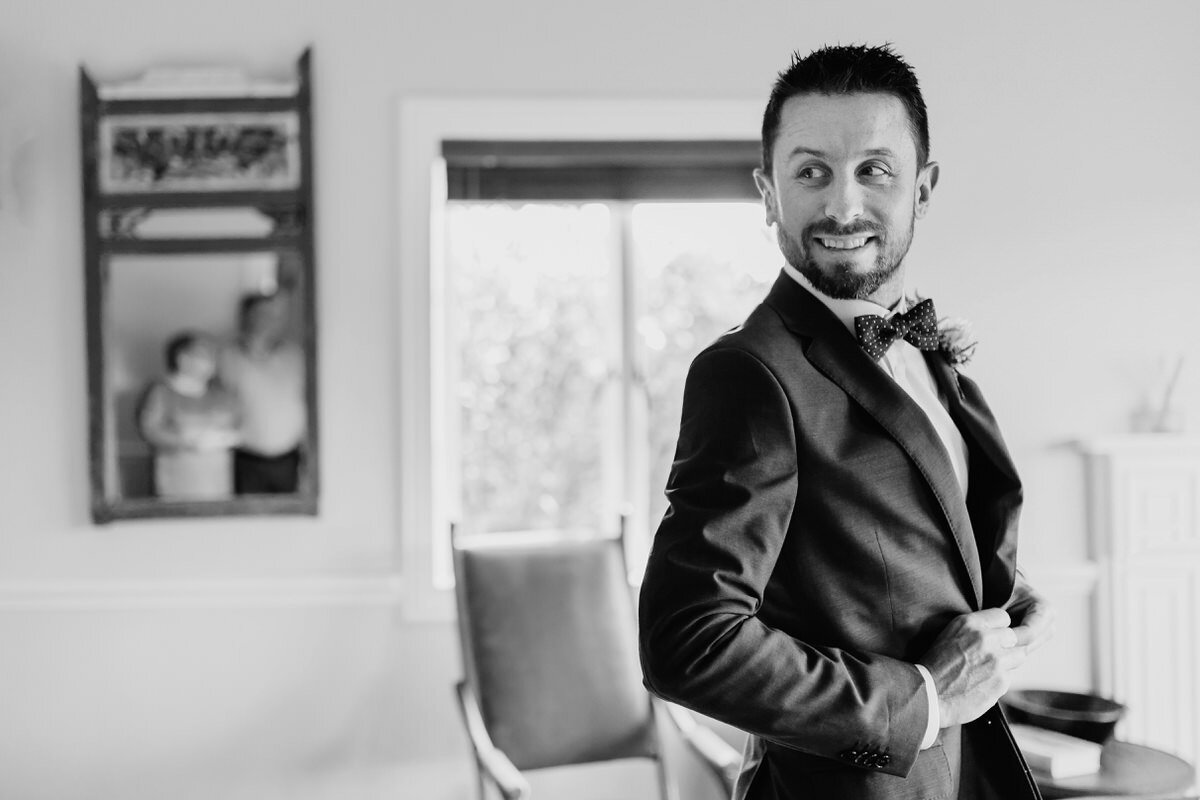  Groom Moment before his Elopement in Plettenberg Bay. 