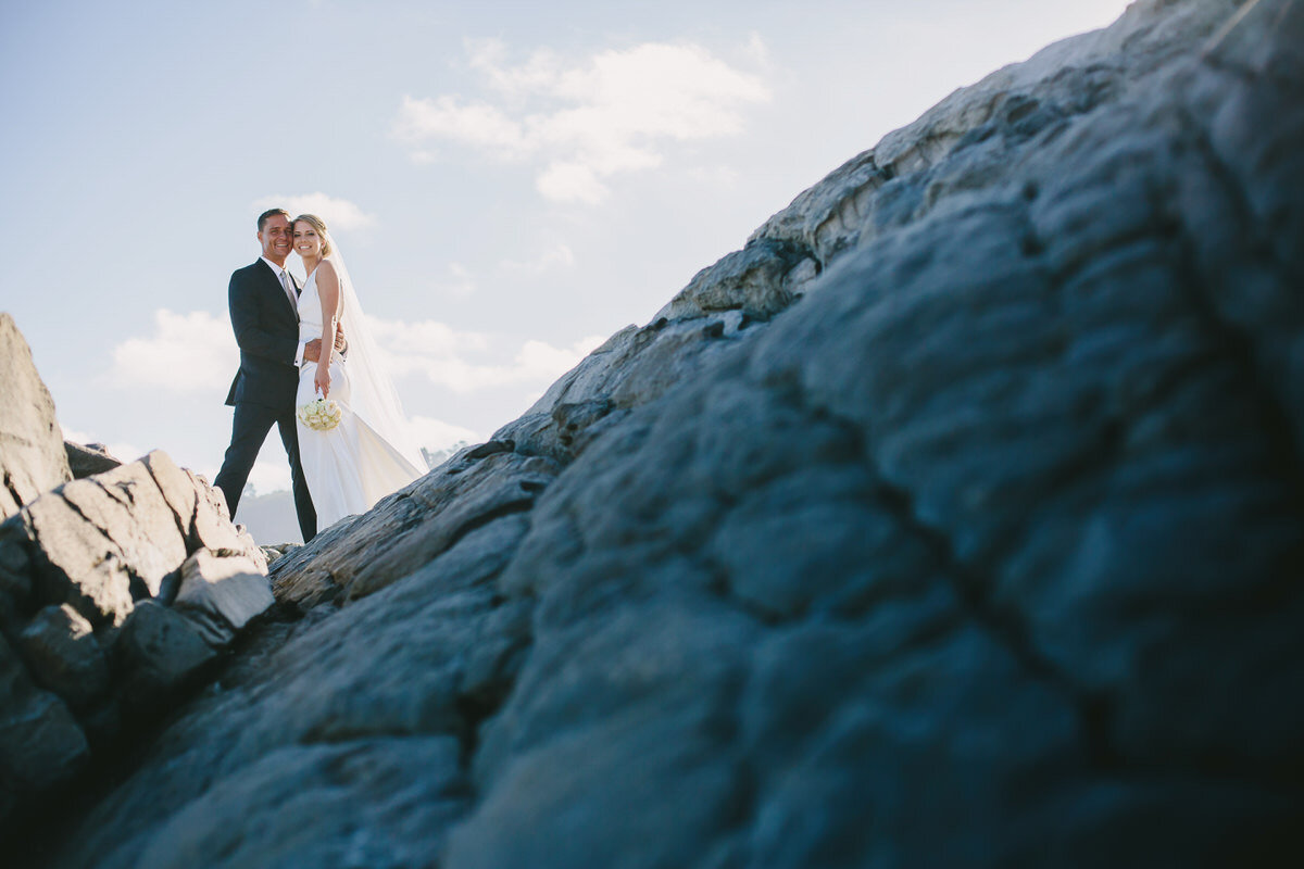 Classic and Elegant Wedding Portrait Photographer in the Garden Route Beach.