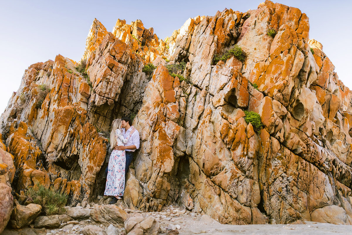 Couple Sunset Engagement Photographs at Mossel Bay in the Garden Route.