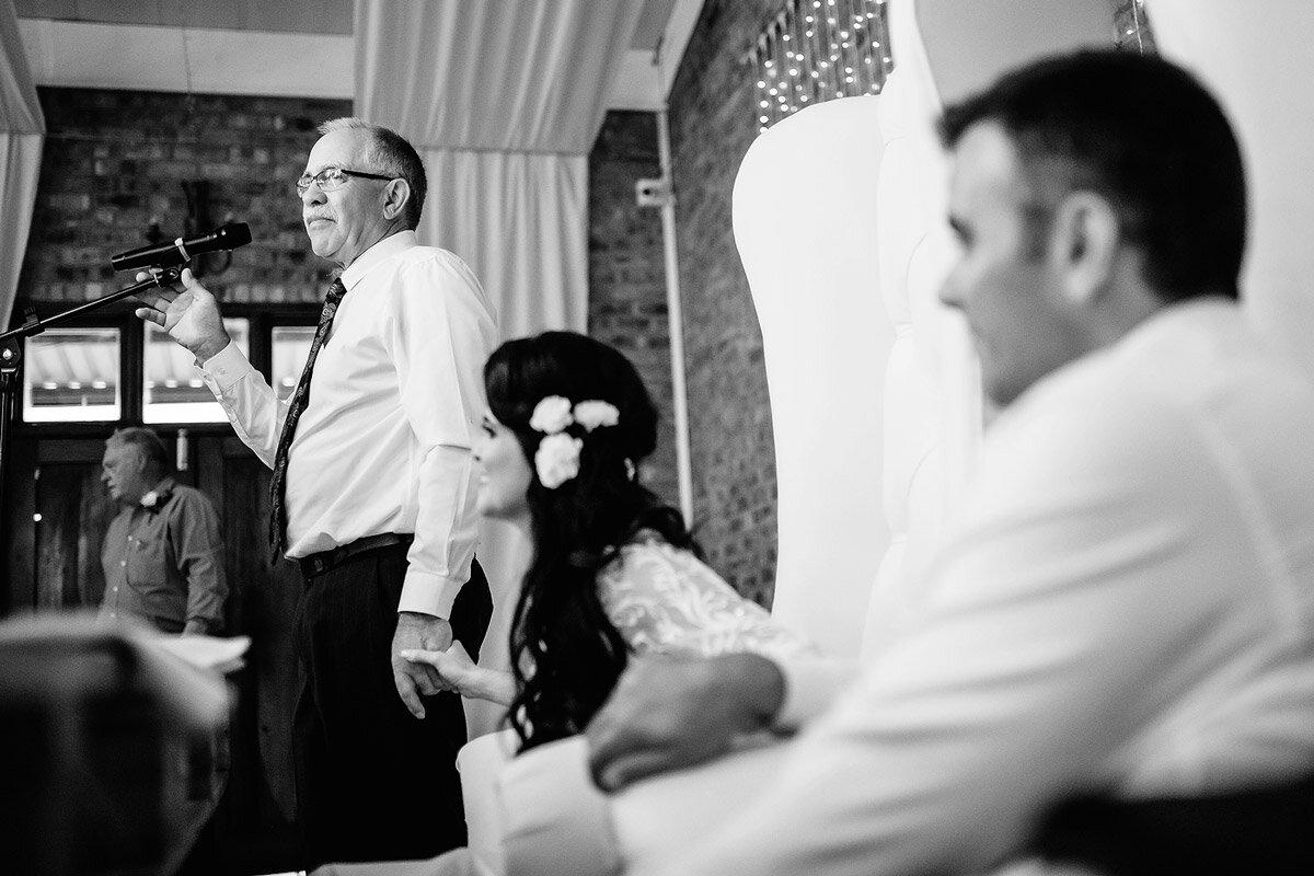 Wedding Speech Moment at a Garden Route Wedding Venue.