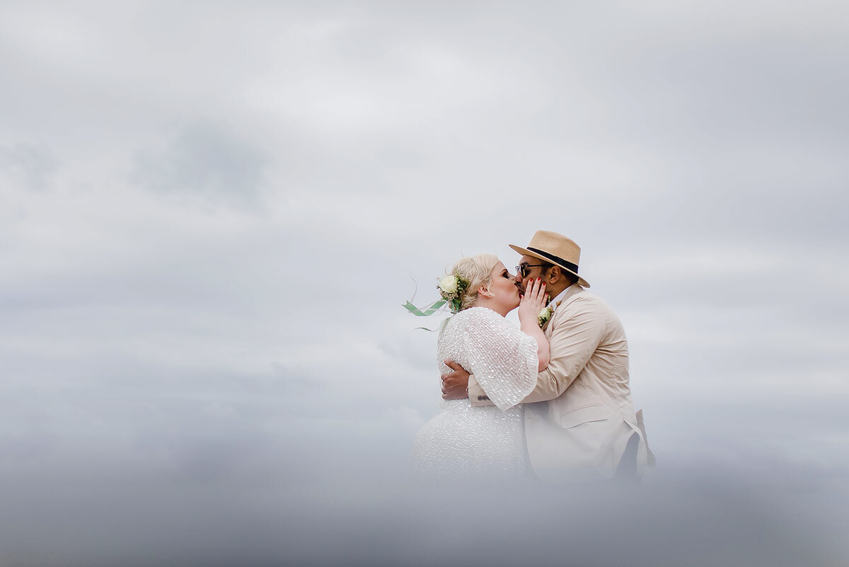 Creative Wedding Couple Portraits in the Garden Route.