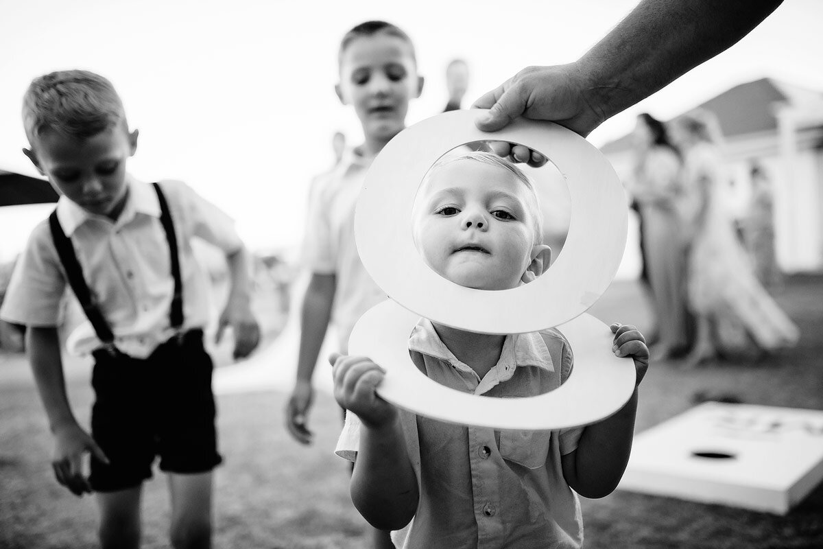 Funny Kids Moment at a wedding in the Garden Route of South Africa.