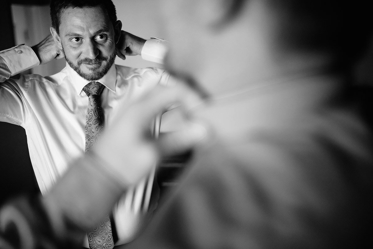 Groom and Groomsmen wedding moment before the wedding ceremony in the Garden Route.