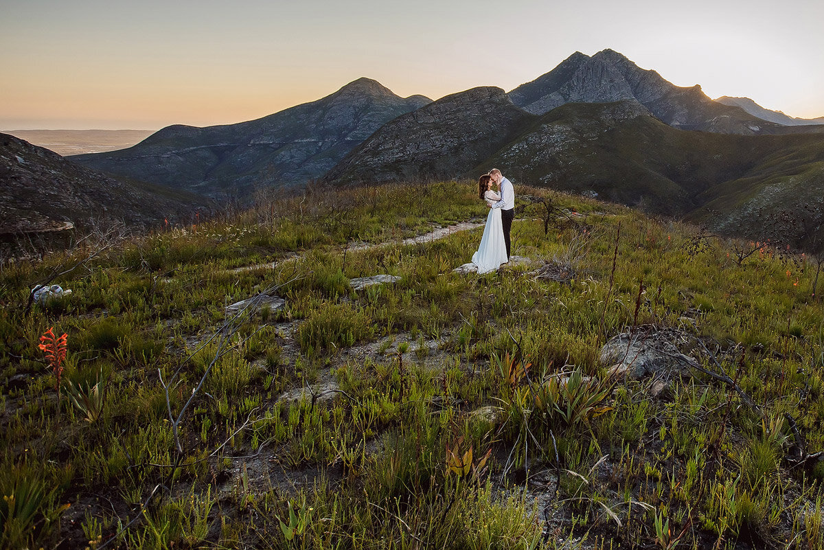 Trash the Dress Wedding Shoot in the Outeniqua Mountains. near George.