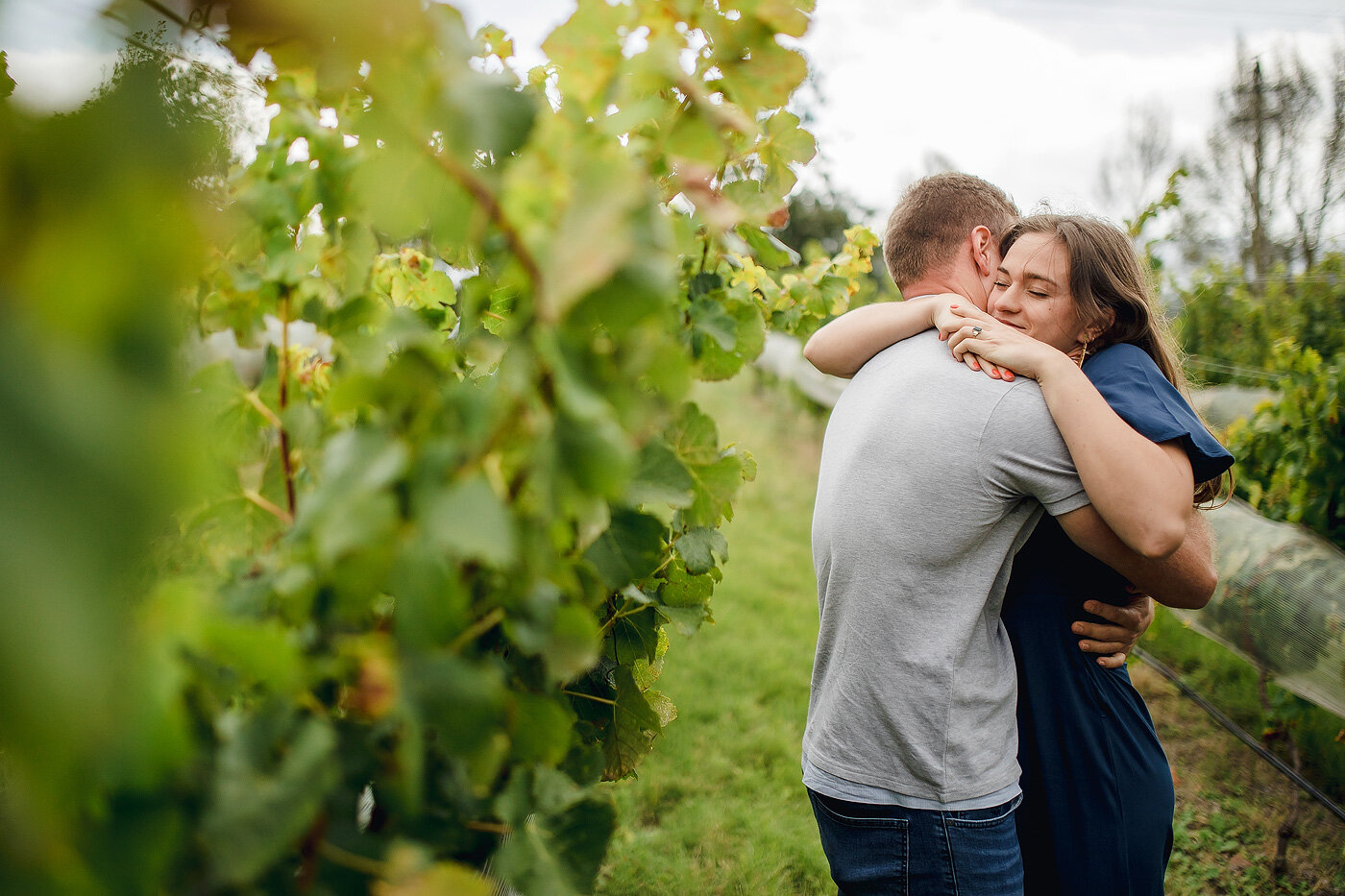 Real Life Engagement in a vineyard in the Garden Route.