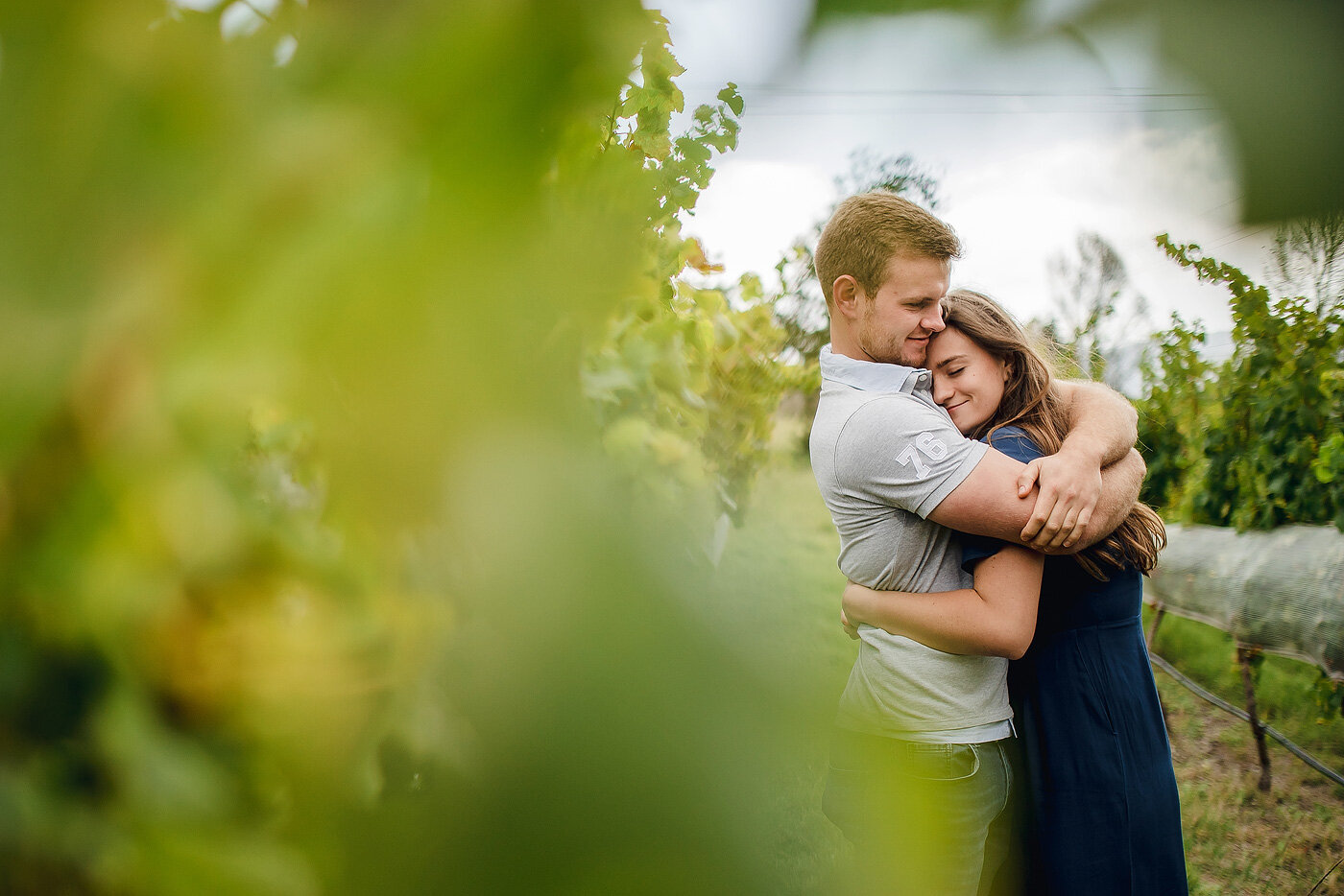 Real Life Engagement in a vineyard in the Garden Route.