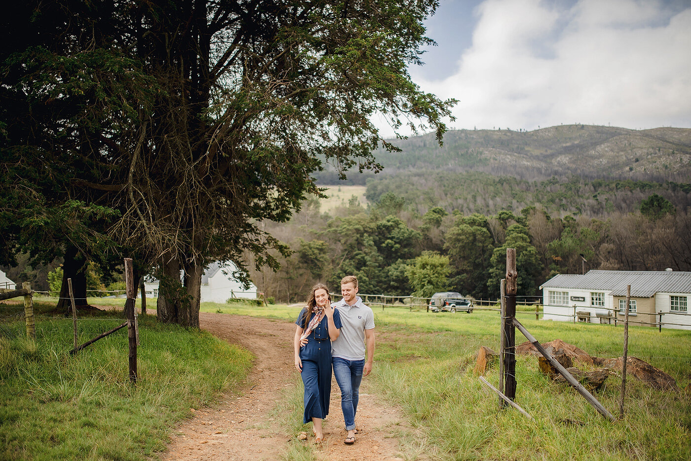 Real Life Engagement in a vineyard in the Garden Route.