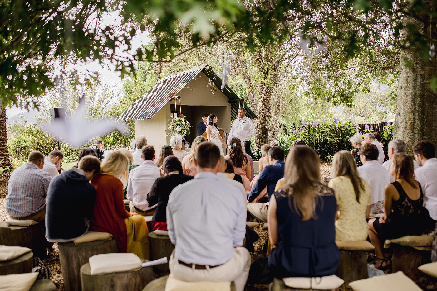 Outdoor wedding venue near George.