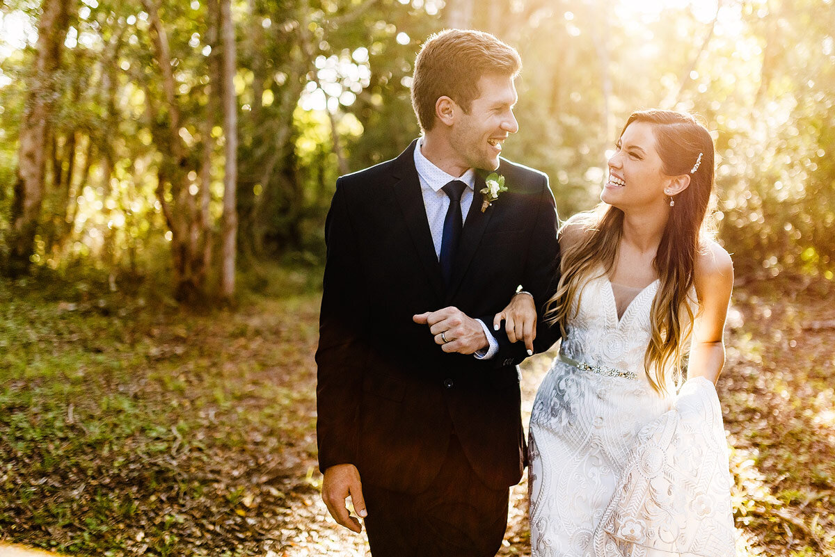 Forest Wedding Couple Portraits in the Garden Route