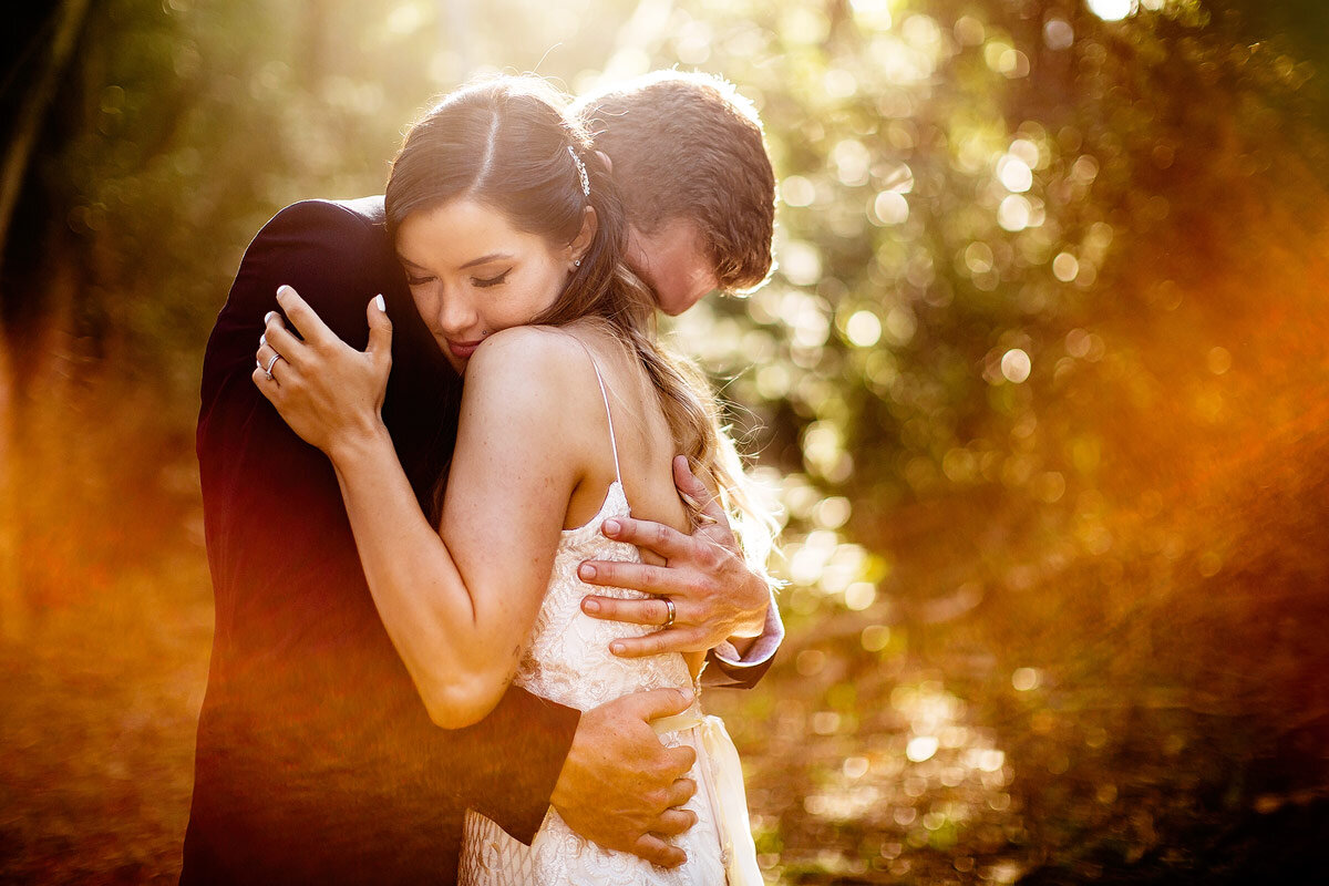 Forest Wedding Couple Portraits in the Garden Route