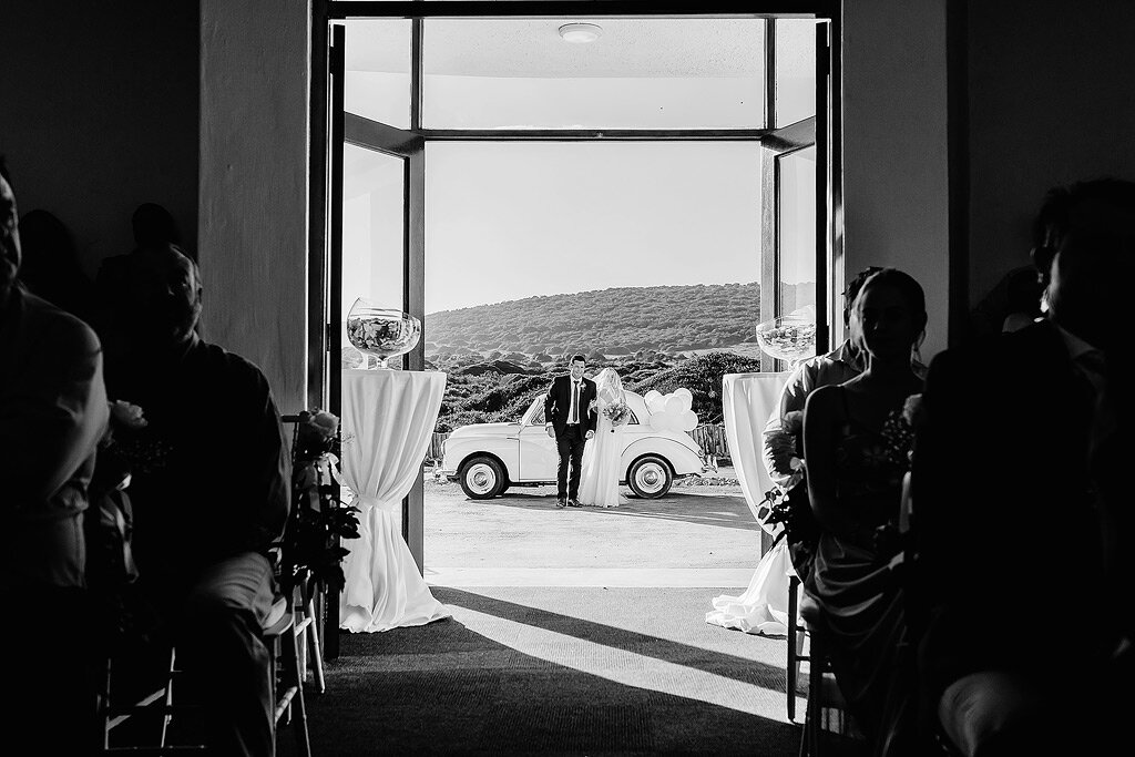 Father and daughter ceremony entrance