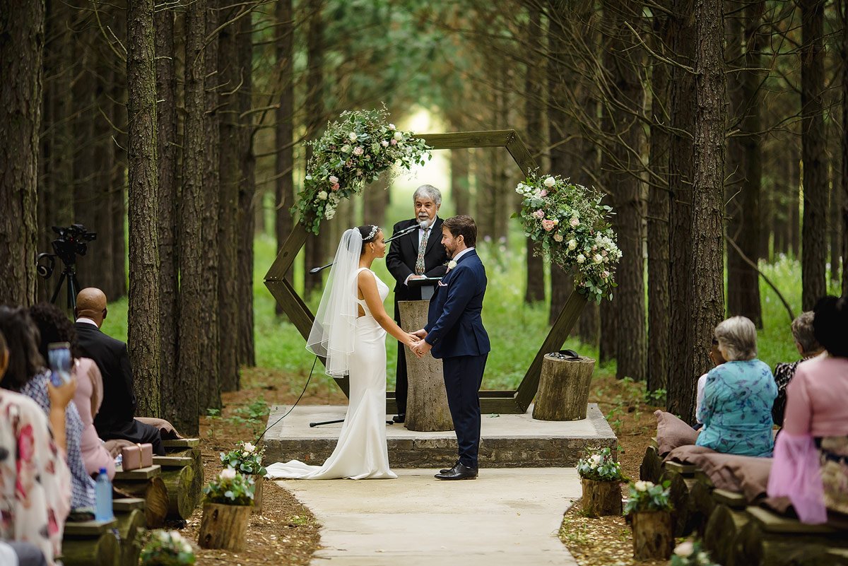 Outdoor Wedding Ceremony in a forest in Mpumalanga