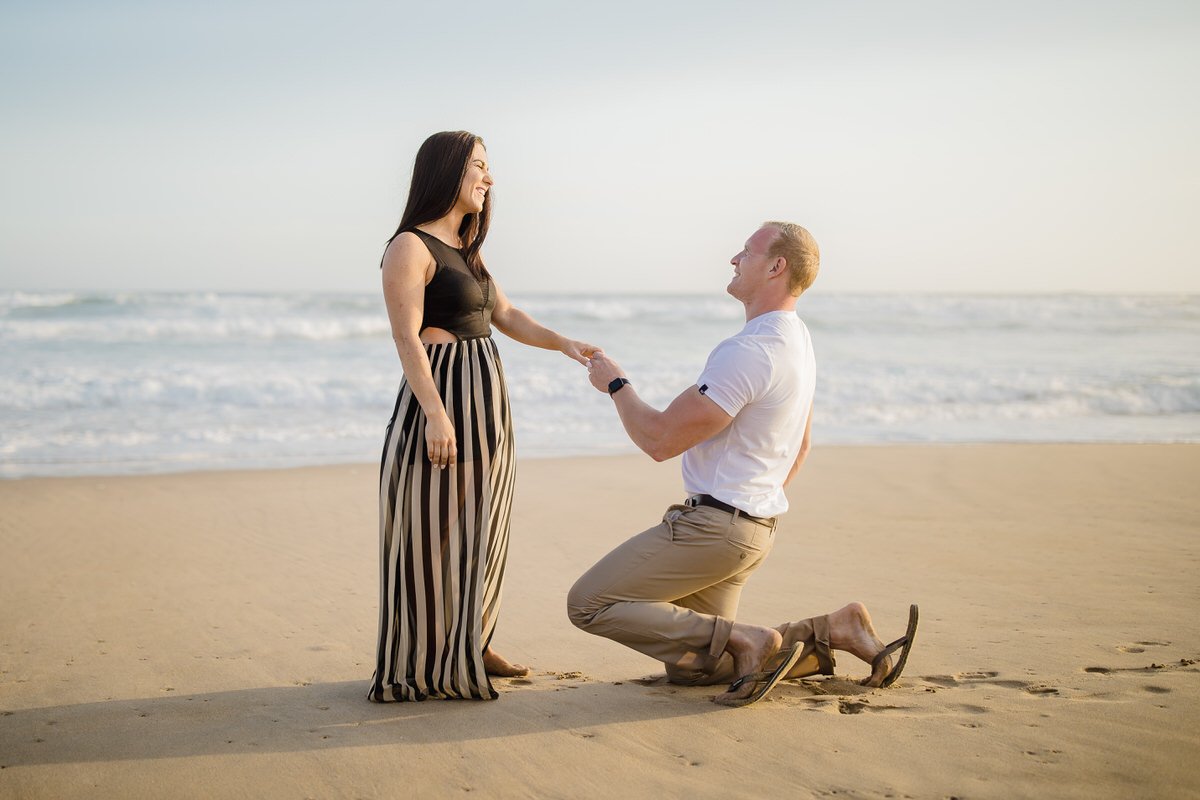 Surprise Beach Engagement.