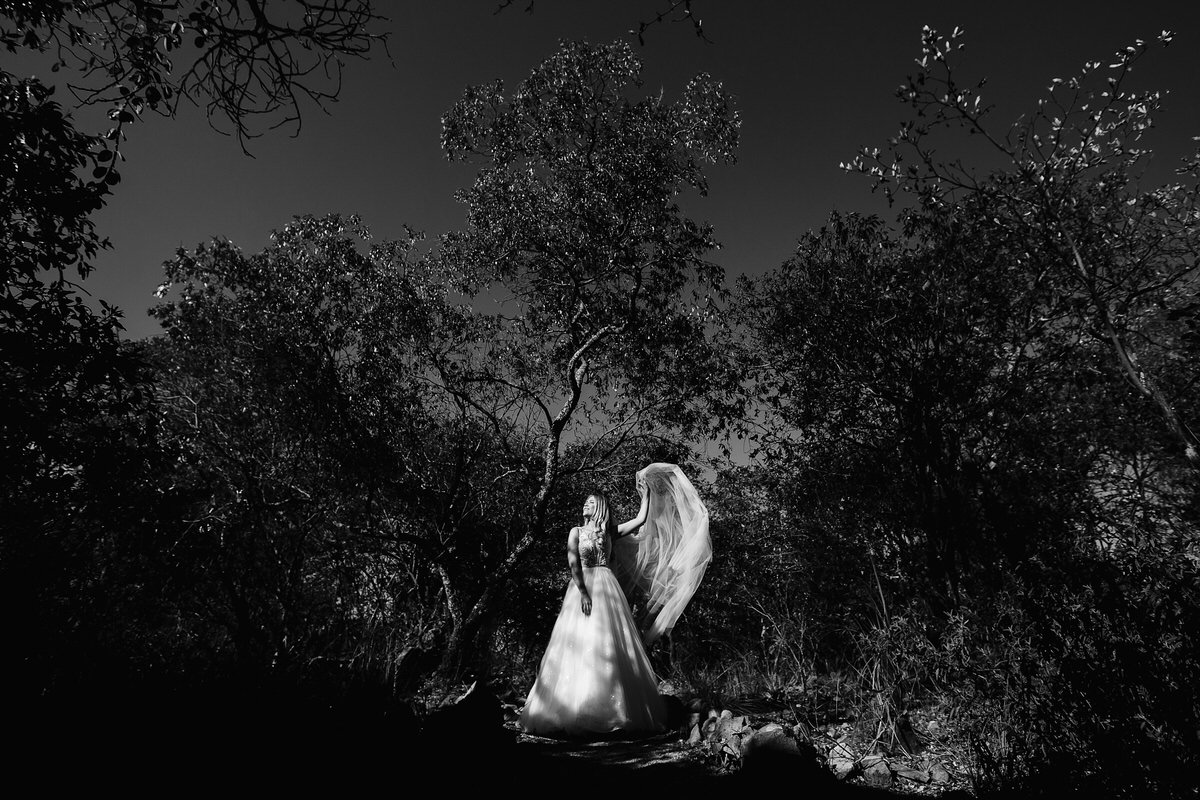 Creative Bridal portraits in the warm african sun.