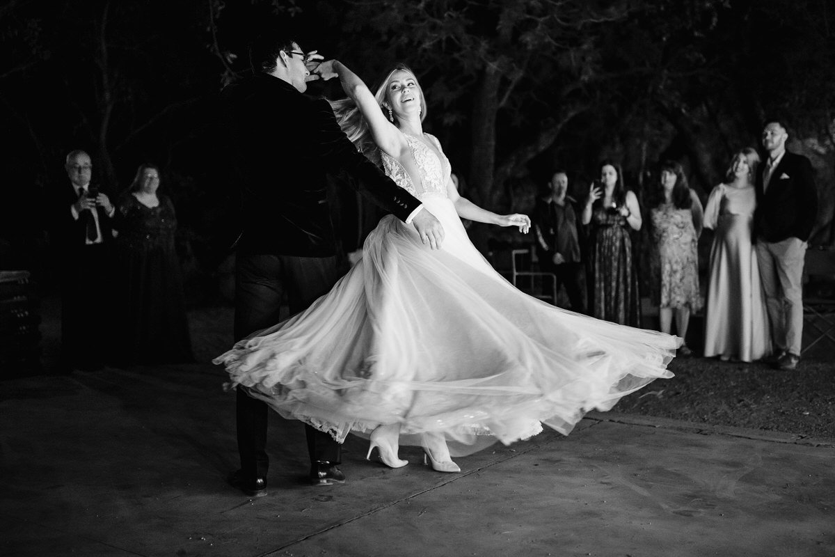 Wedding Couple First Dance in Safari Boma in Limpopo.