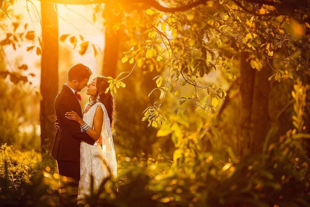 Golden Hour wedding portrait in the Kwazulu-Natal Midlands.
