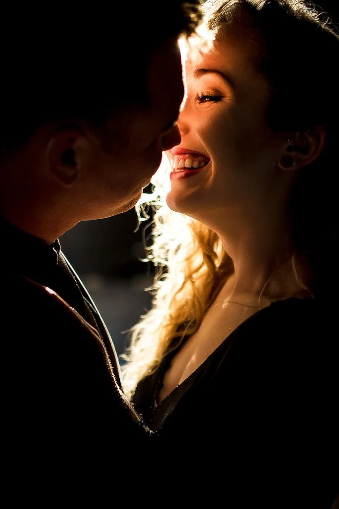 Moody Wedding Couple Portrait.