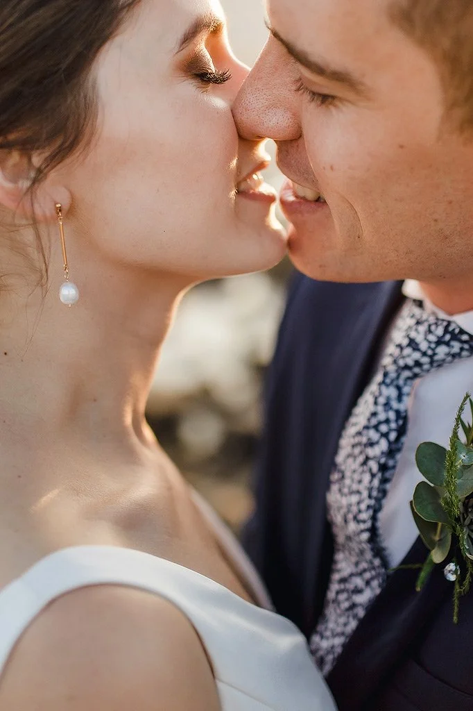 Golden Hour wedding portrait.