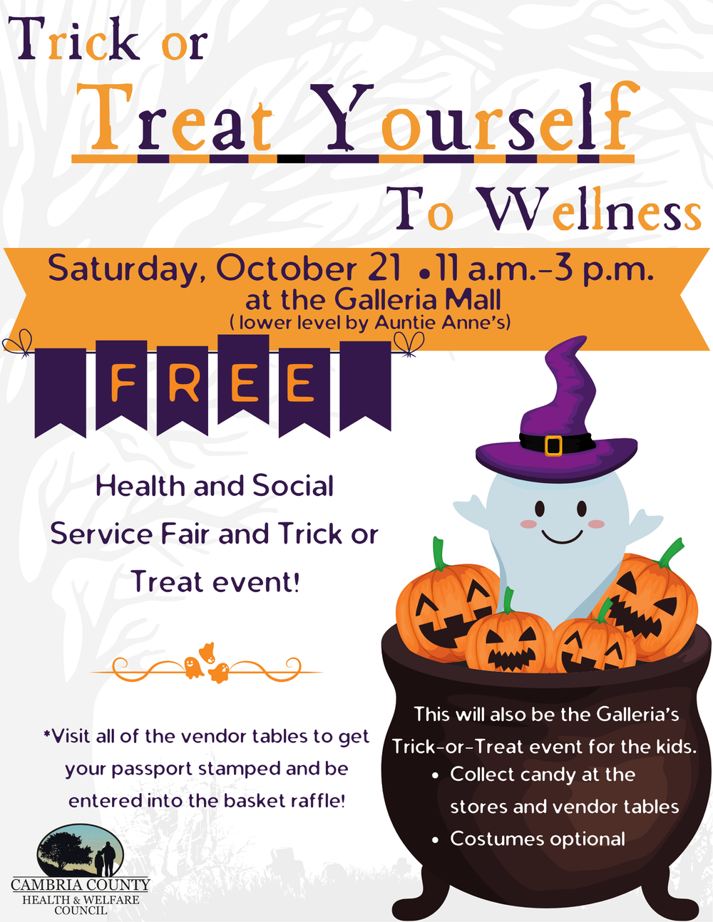 Trick or Treat Yourself to Wellness (Wellness & Social Services Fair