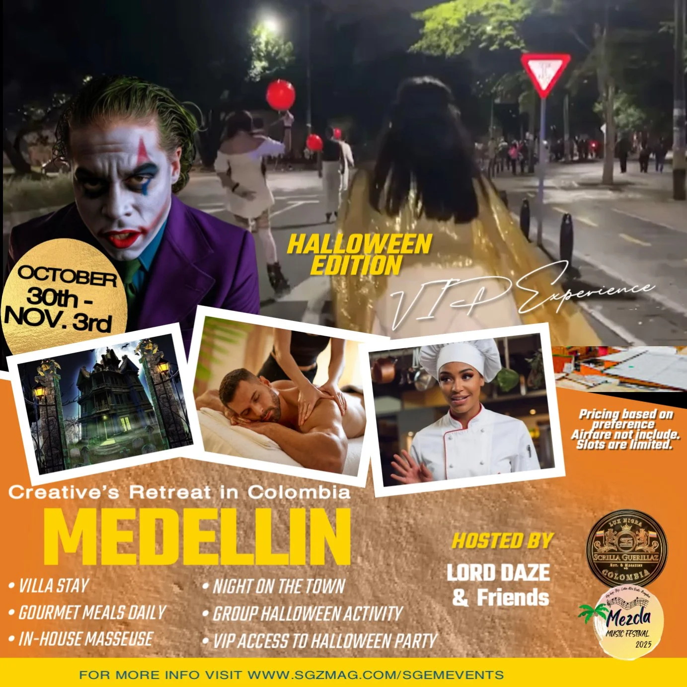 Creatives retreat Halloween edition in Medellin, Colombia