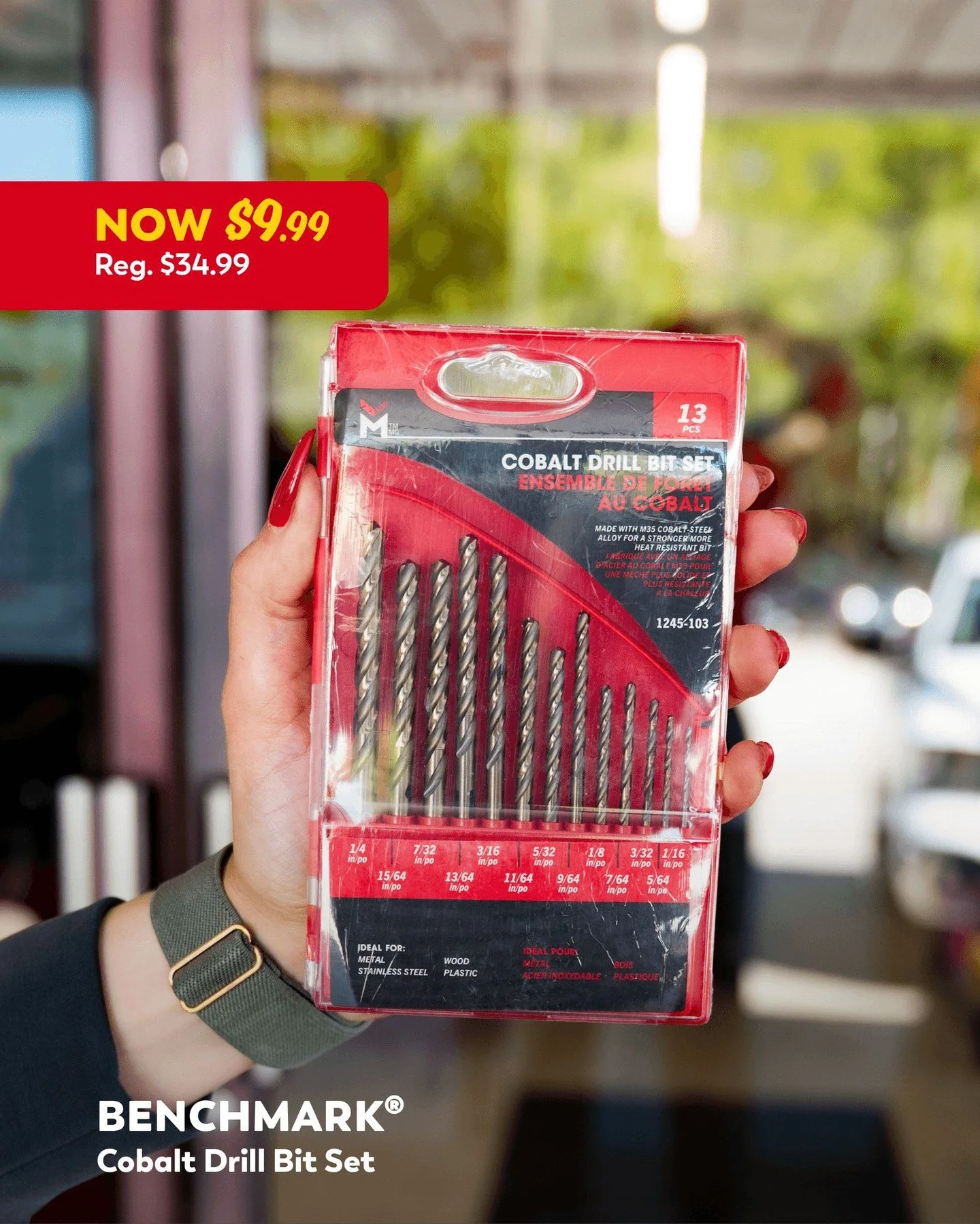 🚨Visit Burk&rsquo;s Falls Home Building Centre NOW and pick up a pack of Benchmark&reg; Cobalt Drill Bits for over 70% OFF!💰

The Benchmark&reg; Cobalt drill bits are constructed with premium ground M35 steel and 5% cobalt for maximum performance. 