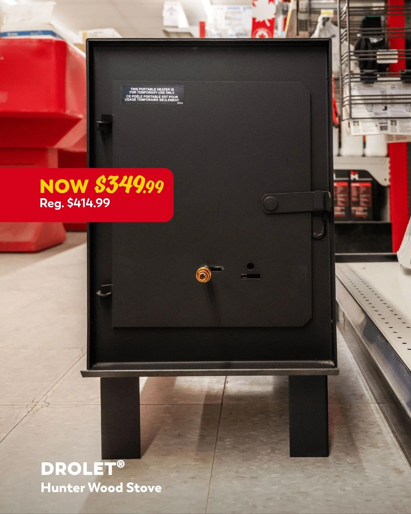 Looking to heat an ice fishing shack or a prospector tent? The Drolet&reg; Hunter Wood Stove is exactly what you need to keep everything warm and toasty, and it's currently 15% OFF at Burk's Falls Home Building Centre! 🔥🙌

The Hunter is a recreatio