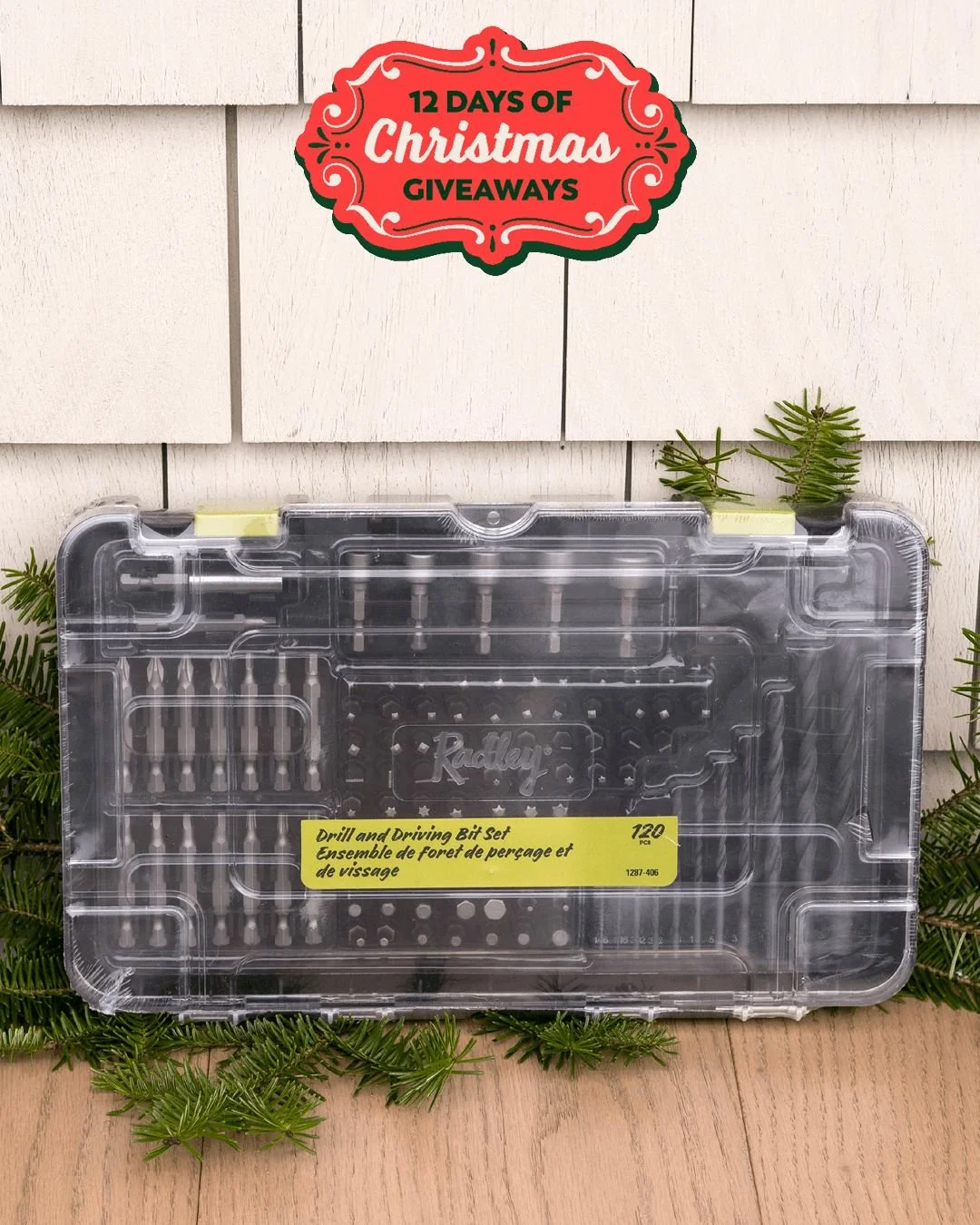 ⭐️ TAG TO WIN &ndash; DAY 2 of the 12 days of Christmas 🎁 

Tag for a chance to win a RADLEY&reg; 120-Piece Power Driver Bit Set &amp; Case for a prize value of $59.99! 

How to enter:
1️⃣ Tag your friends 🎁 The more the merrier. Each tag counts fo