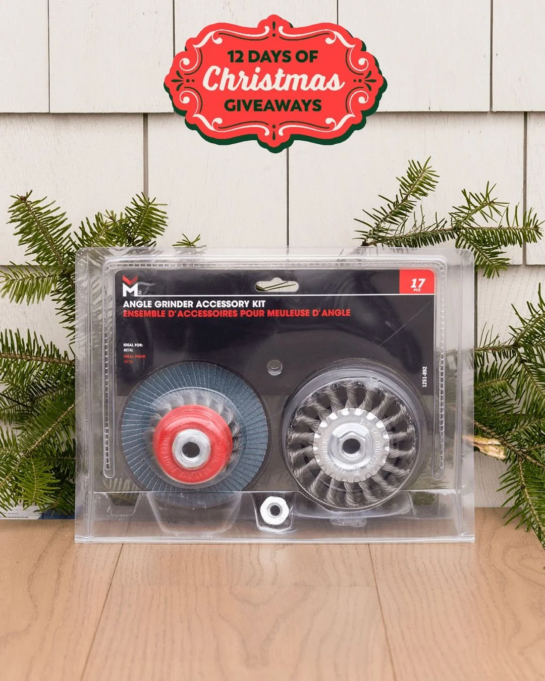 ⭐️ TAG TO WIN &ndash; DAY 4 of the 12 days of Christmas 🎁 

Tag for a chance to win a Benchmark&reg; 17-Piece Angle Grinder Accessory Kit in assorted sizes for a prize value of $39.99! 

How to enter:
1️⃣ Tag your friends 🎁 The more the merrier. Ea