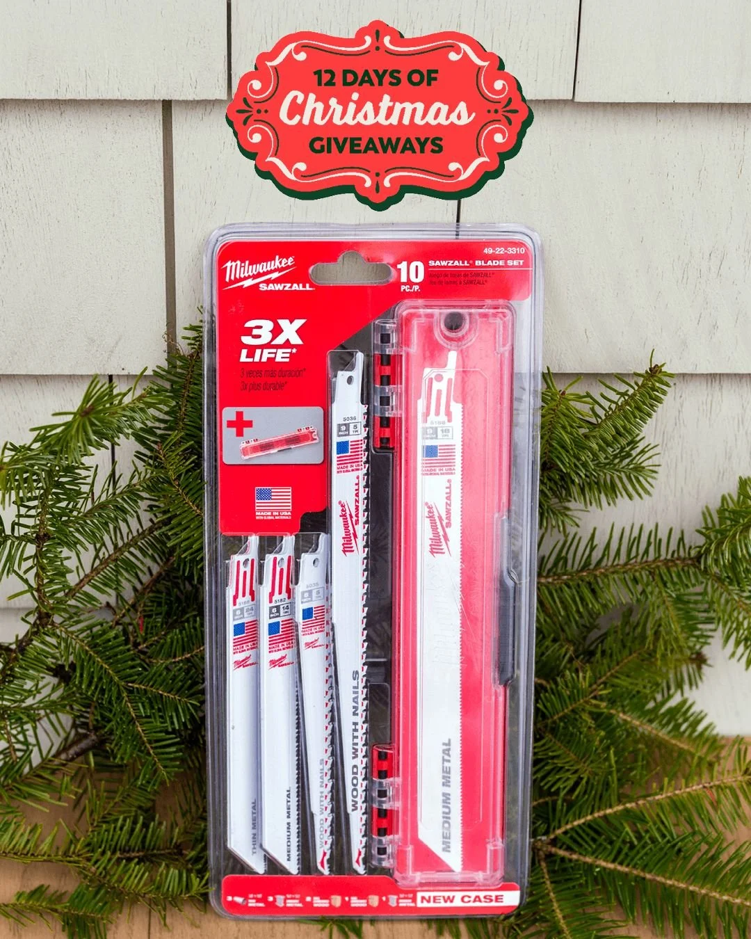 ⭐️ TAG TO WIN &ndash; DAY 6 of the 12 days of Christmas 🎁 

Tag for a chance to win a MILWAUKEE&reg; 10-Piece Assorted Sawzall Multi-Purpose Reciprocating Saw Blade Set for a prize value of $45.99! 

How to enter:
1️⃣ Tag your friends 🎁 The more th