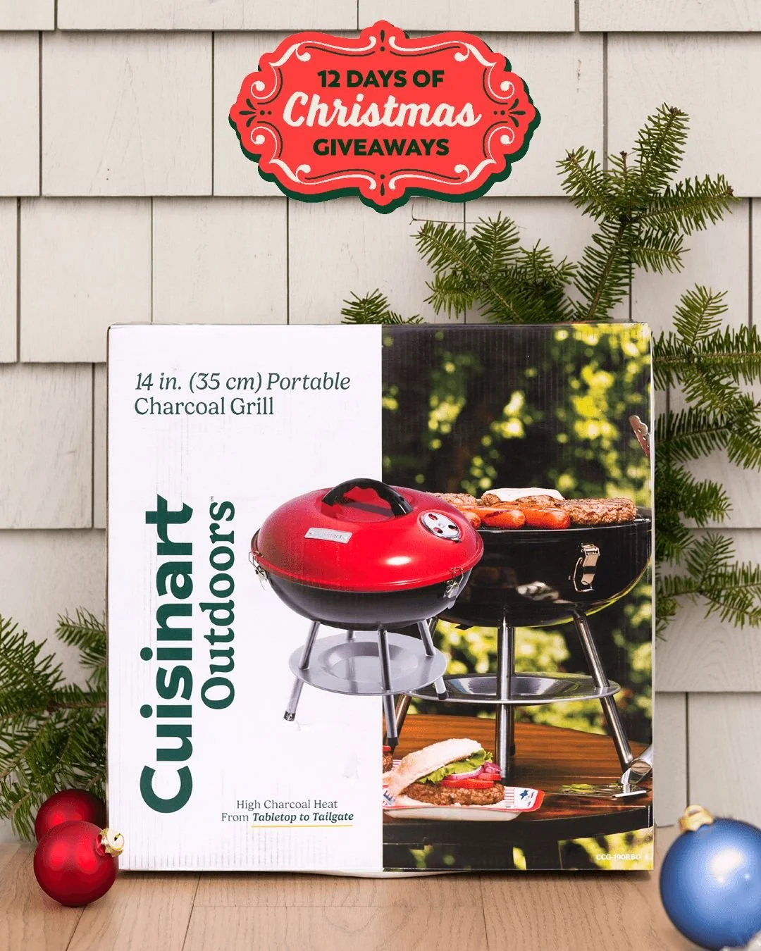 ⭐️ TAG TO WIN &ndash; DAY 12 of the 12 days of Christmas 🎁 

Tag for a chance to win a Cuisineart&reg; 14&rdquo; Portable Charcoal Grill for a prize value of $64.99! 

How to enter:
1️⃣ Tag your friends 🎁 The more the merrier. Each tag counts for o