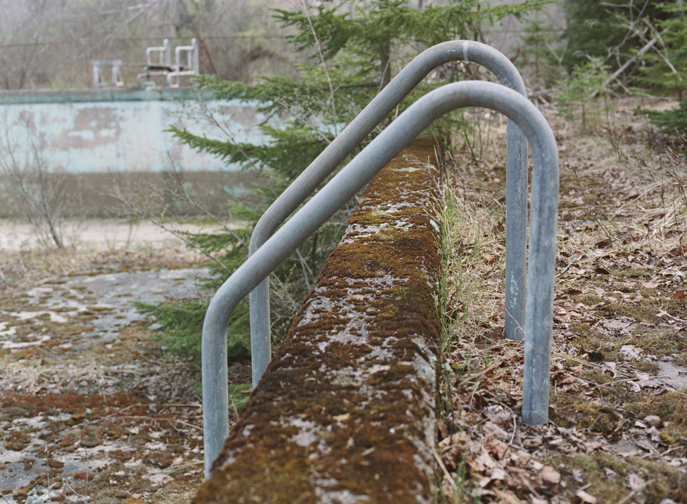 Outdoor Pool, Lesser Lodge, White Sulphur Springs, NY, Chromogenic Print