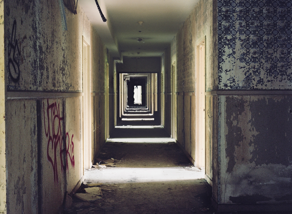 Hallway, Grossinger's Catskill Resort and Hotel, Liberty, NY, Chromogenic Print