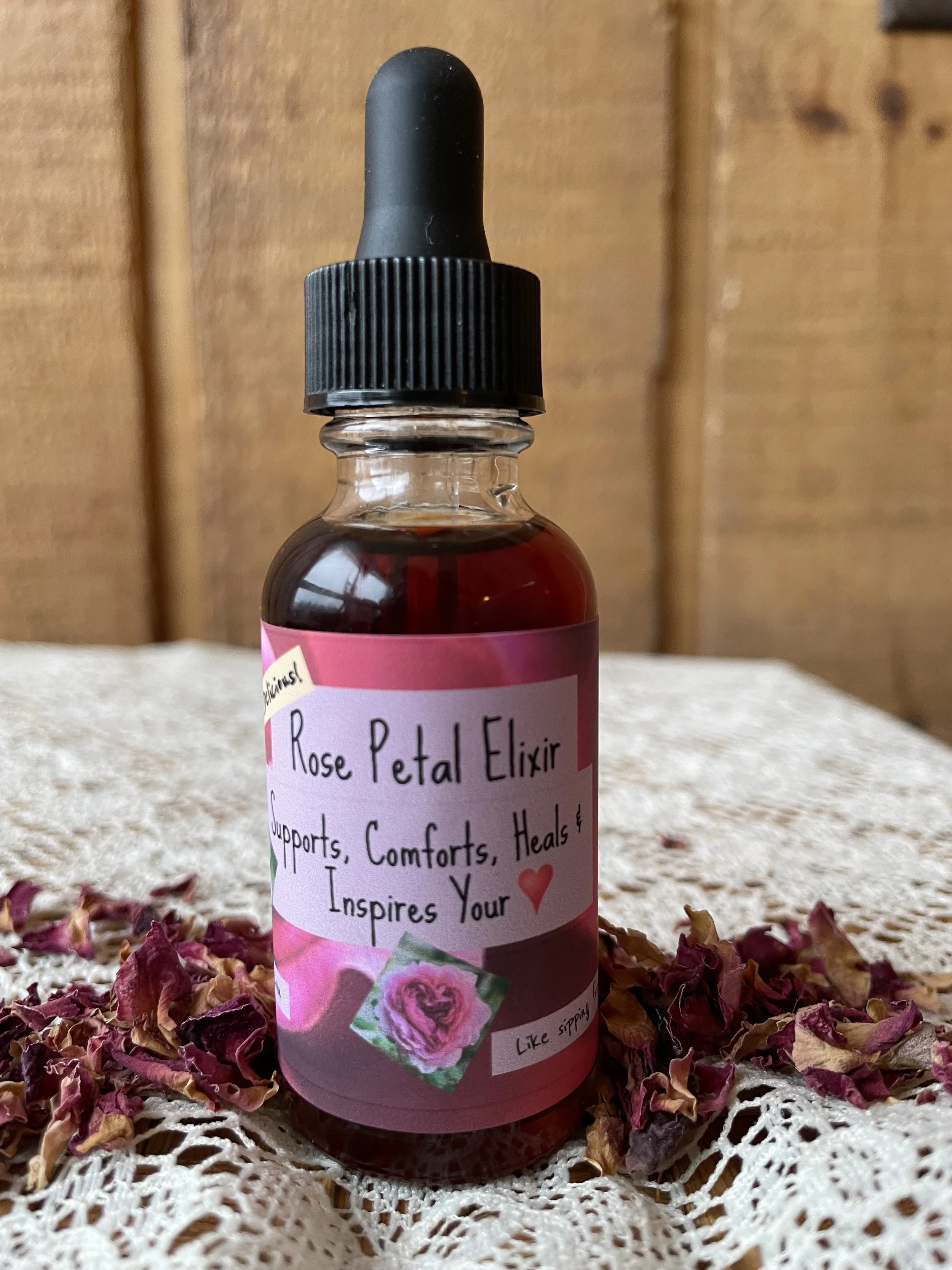 Rose Petal Elixir - Supports, Comforts, Heals, and Inspires the Heart