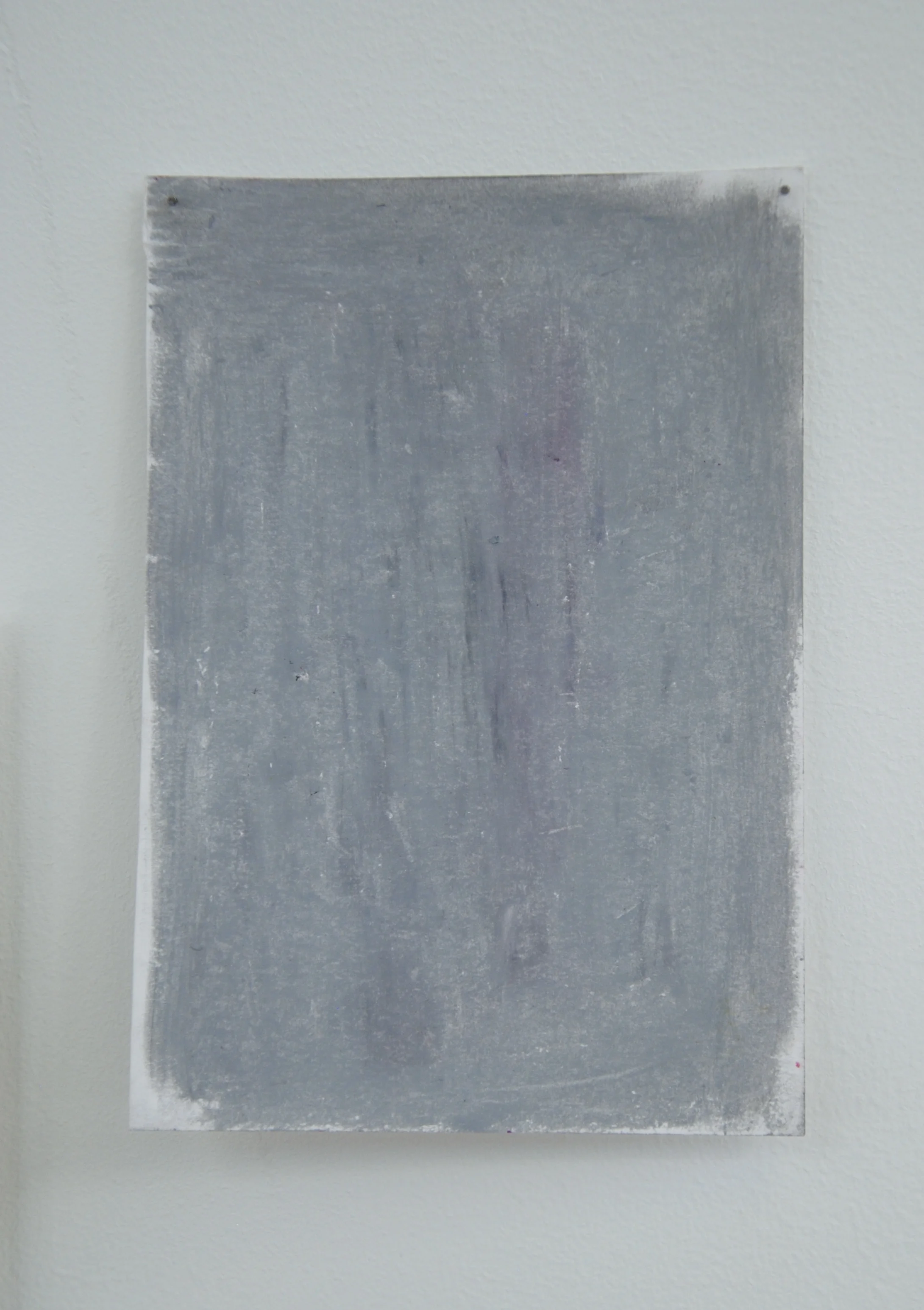 A6, oil pastel on paper, panel pins. 