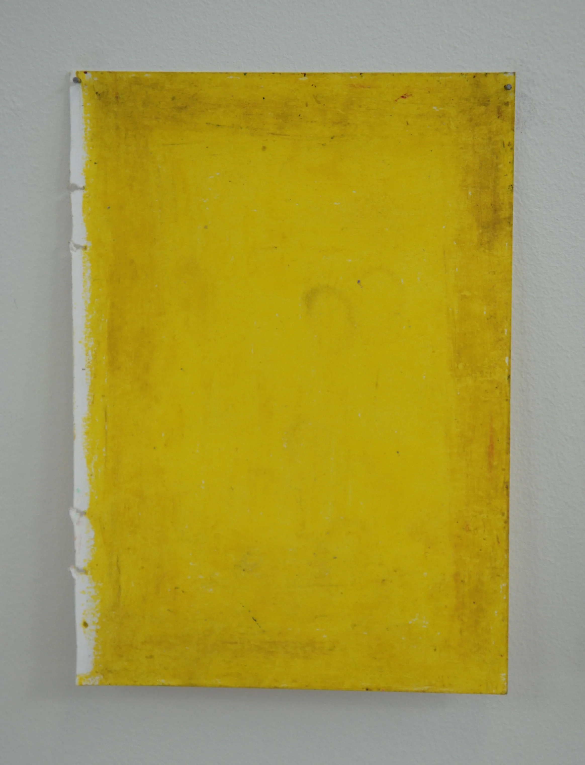 A6, oil pastel on paper, panel pins. 