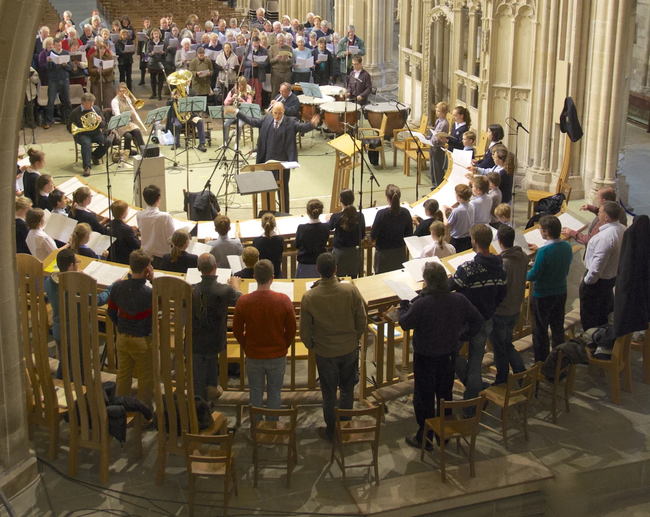Recording Bob Chilcott's St John Passion for Signum Records in the Cathedral Nave 
