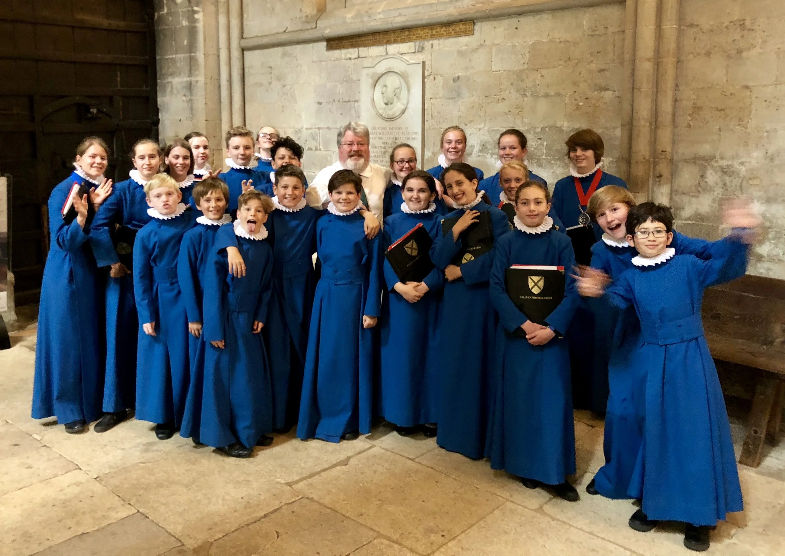 Gary Davison with the broadcast choristers