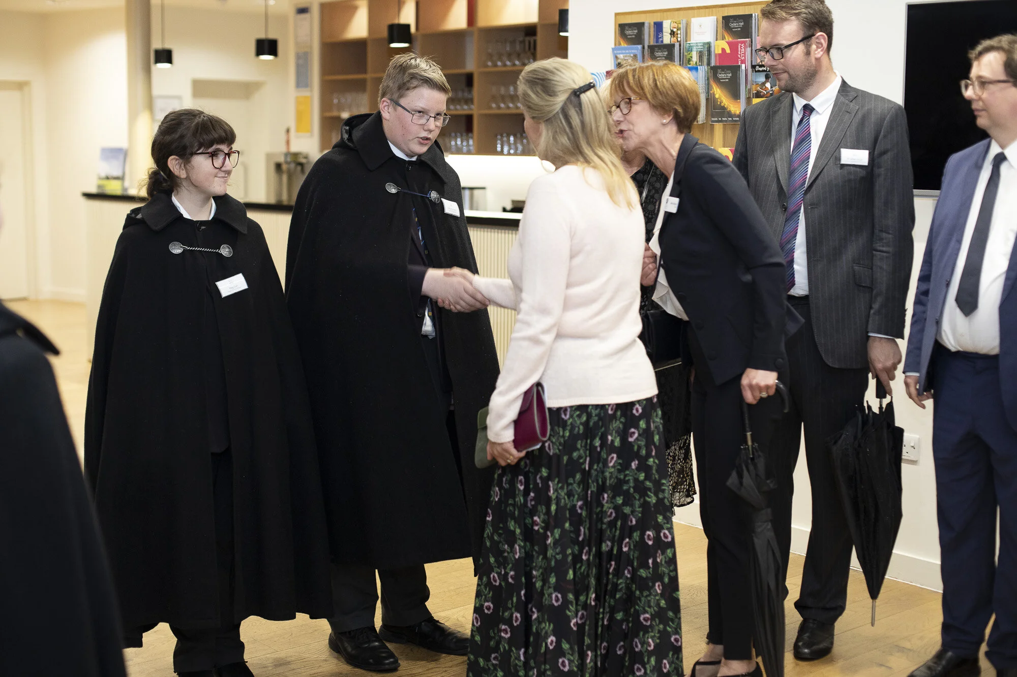 Head Boy and Girl Choristers, James and Meg, meet the Countess