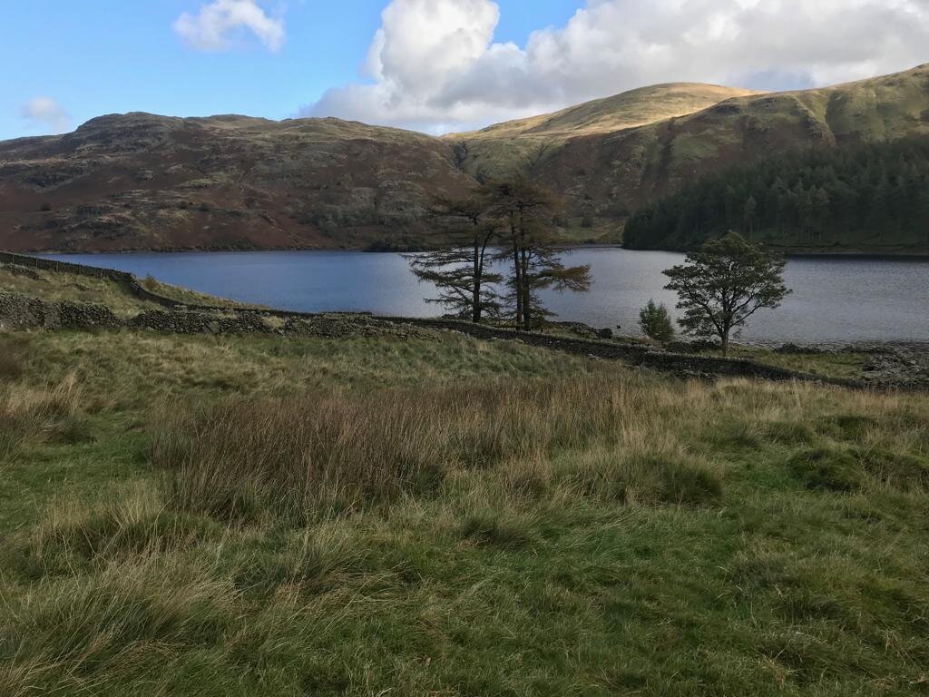 Heading along the edge of our last lake. Bye-bye, Lake District. We’ll definitely be back. Over the Pennines tomorrow.