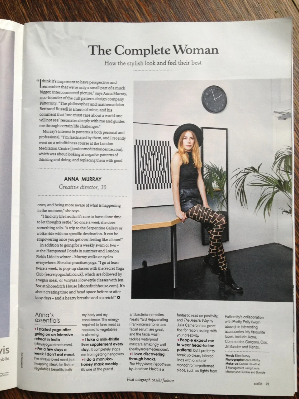 Anna Murray- Stella magazine