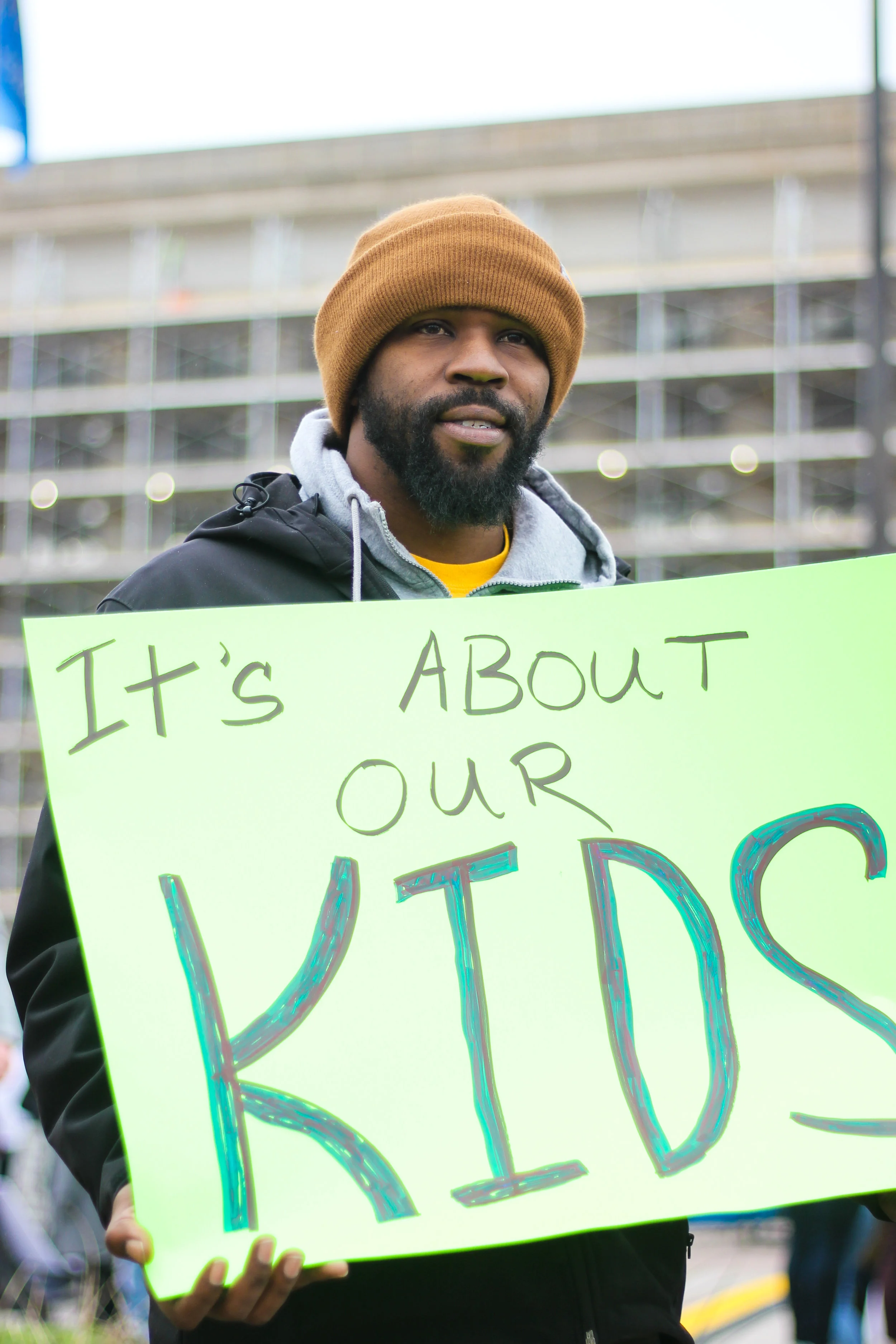 "I coach and teach, and I currently have to work three jobs just to make ends meet, but I promise you I will not leave the kids. Teachers teach everybody. So what are you saying? That we’re not going to have any more lawyers? We’re not going to have any more doctors? I mean, we could go on and on." —Gregory Rideau, Special ed teacher, football coach and track coach at Star Spencer