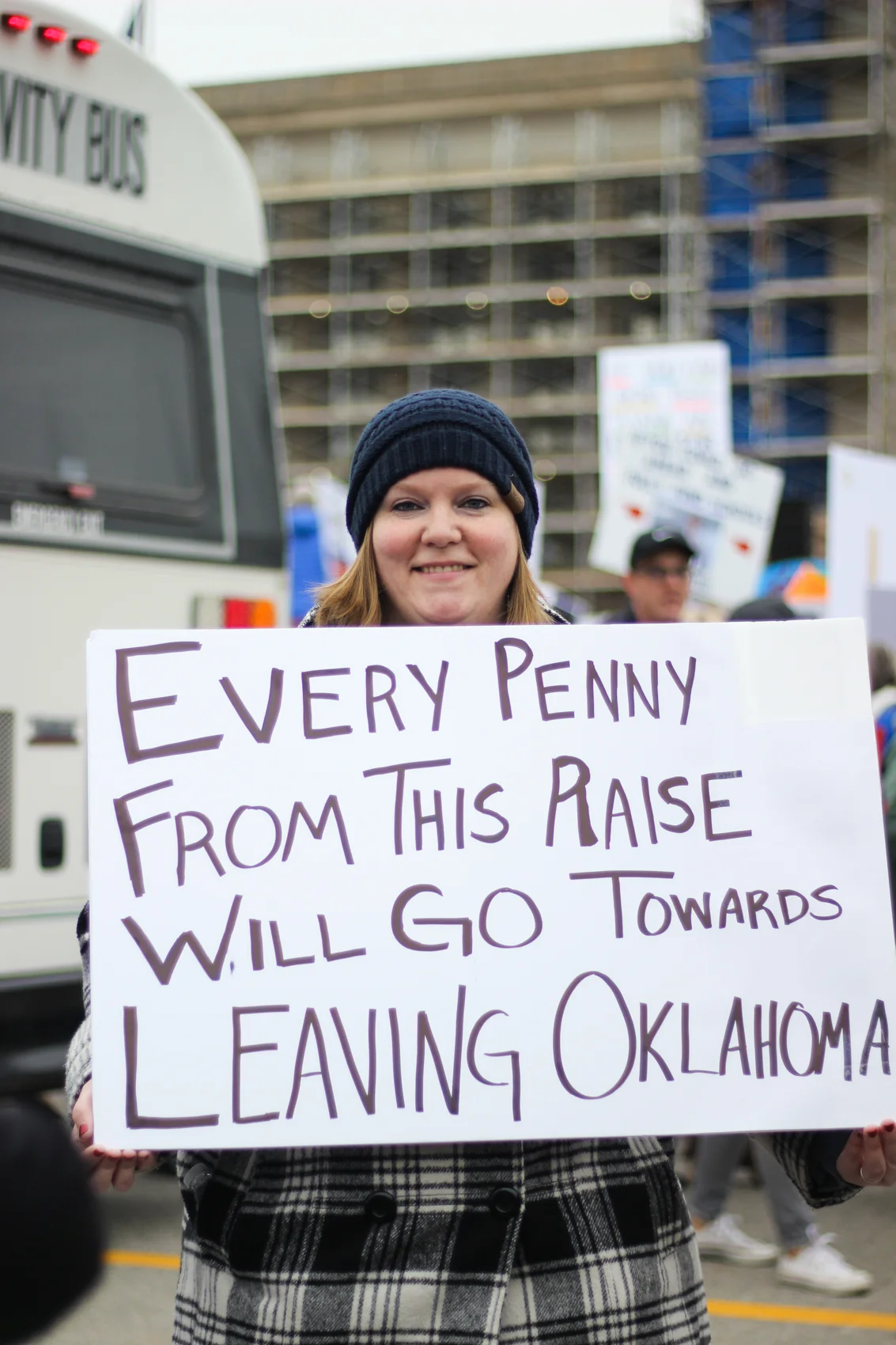 “I have had to rely on family friends and donors to fund my classroom. I don’t get hardly anything from the state at all, especially for a music class. So unless they’re willing to up the funding for classrooms, I’m going to leave the state. And I don’t want to leave the state, because everyone I know and love is here. Down to the smallest things like paper all the way up to the bigger things like instruments. We’re a growing band program, and the reason we can’t grow more is not because of the kids. The kids work so hard and do whatever I ask of them. We just don’t have the resources. And it limits the opportunities my students have.” —Tristianne Asbury, Band director at Capitol Hill High School